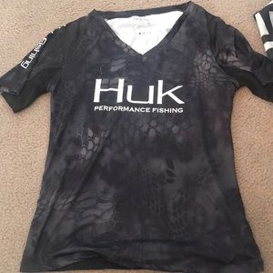 HUK fishing shirt.